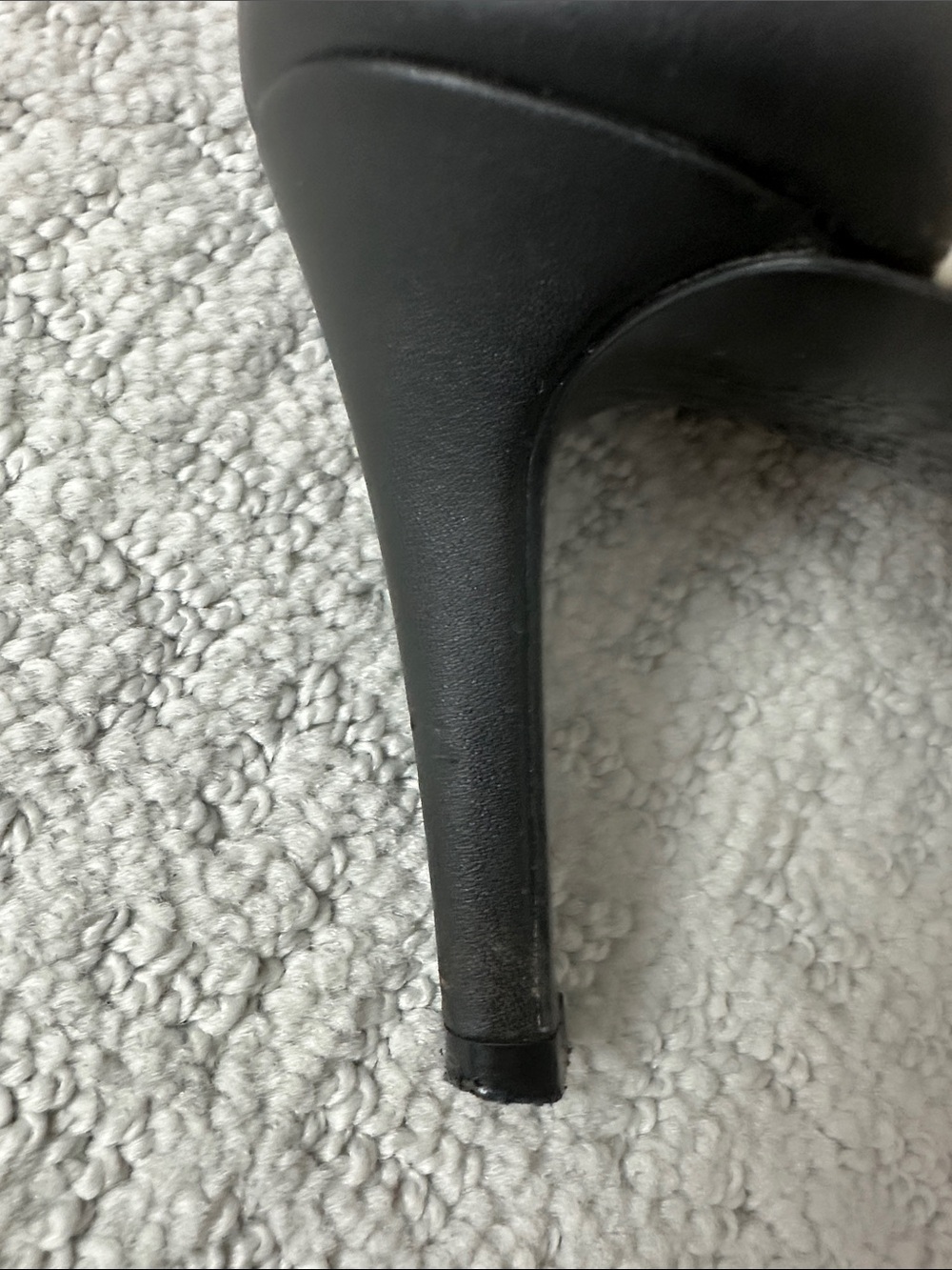 Calvin Klein Black Pumps with White Trim - Pointed Toe Heels - Picture 10 of 13